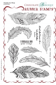 I Shall Be Your Wings Rubber Stamp sheet - A5